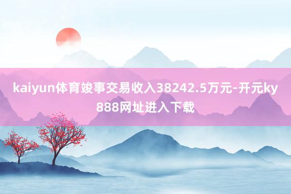 kaiyun体育竣事交易收入38242.5万元-开元ky888网址进入下载